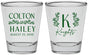 Personalized Wedding Shot Glasses - Monogram | 800