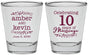 Personalized Anniversary Shot Glasses - 10 Years Of Marriage | 80000