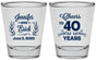 Personalized Anniversary Shot Glasses - Cheers To 40 Years | 80005