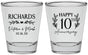Personalized Anniversary Shot Glasses - 10th Wedding | 80010