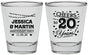 Personalized Anniversary Shot Glasses - Cheers To 20 Years | 80011