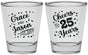 Personalized Anniversary Shot Glasses - Cheers To 25 Years | 80012