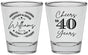 Personalized Anniversary Shot Glasses - Cheers To 40 Years | 80015