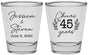 Personalized Anniversary Shot Glasses - Cheers To 45 Years | 80026