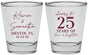 Personalized Anniversary Shot Glasses - 25 Years Of Marriage | 80032