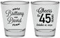 Personalized Anniversary Shot Glasses - Cheers To 45 Years | 80036