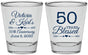 Personalized Anniversary Shot Glasses - 50 Years Blessed | 80037