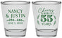 Personalized Anniversary Shot Glasses - Cheers To 55 Years | 80038