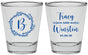 Personalized Wedding Shot Glasses - Monogram | 804