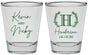 Personalized Wedding Shot Glasses - Monogram | 805