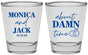 Personalized Wedding Shot Glasses - About Damn Time | 809