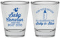 Personalized Baby Shower Shot Glasses - Booze Baby In Blue | 90015