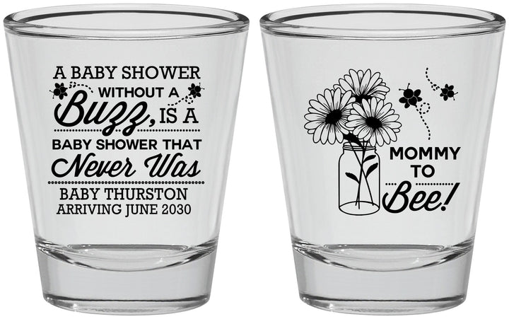 Personalized Baby Shower Shot Glasses - Mommy To Bee | 90016