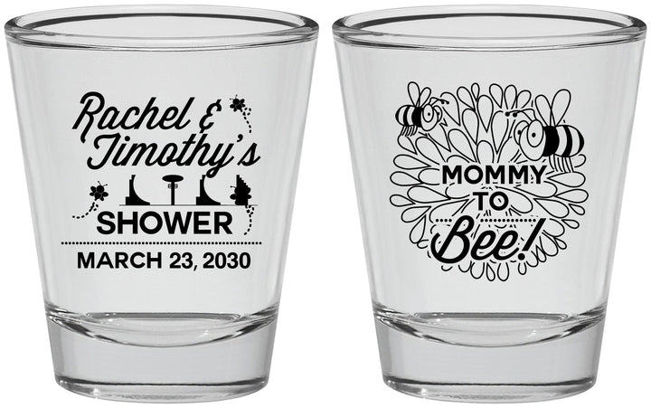 Personalized Baby Shower Shot Glasses - Mommy To Bee | 90017
