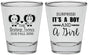 Personalized Baby Shower Shot Glasses - Twins Boy And Girl | 90026