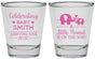 Personalized Baby Shower Shot Glasses - Peanut On The Way | 90027