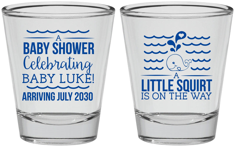 Personalized Baby Shower Shot Glasses - Little Squirt On The Way | 90043