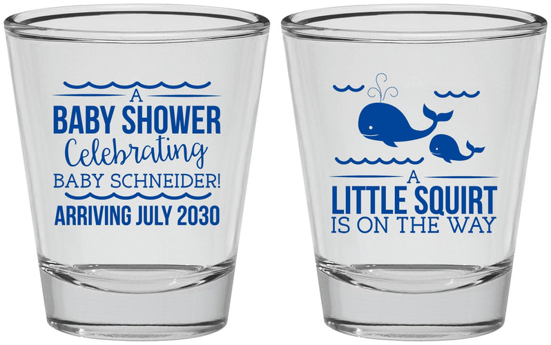 Personalized Baby Shower Shot Glasses - Mermaid On Her Way | 90044