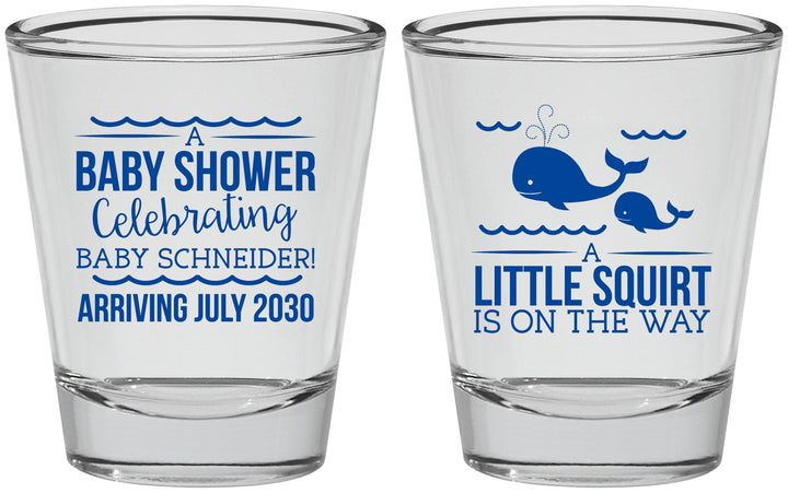 Personalized Baby Shower Shot Glasses - Mermaid On Her Way | 90044