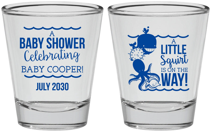 Personalized Baby Shower Shot Glasses - Little Squirt On The Way | 90045