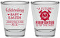 Personalized Baby Shower Shot Glasses - Future Firefighter | 90048