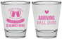 Personalized Baby Shower Shot Glasses - Raise A Beer | 90049