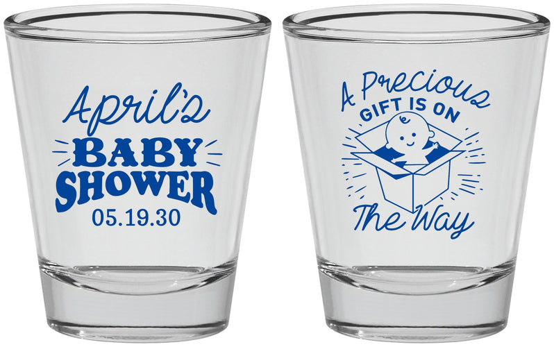 Personalized Baby Shower Shot Glasses - Precious Gift | 90057