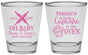 Personalized Baby Shower Shot Glasses - Cupcake In The Oven | 90059