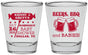 Personalized Baby Shower Shot Glasses - Beers Bbq Babies | 90060