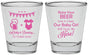 Personalized Baby Shower Shot Glasses - Raise Your Beer | 90065