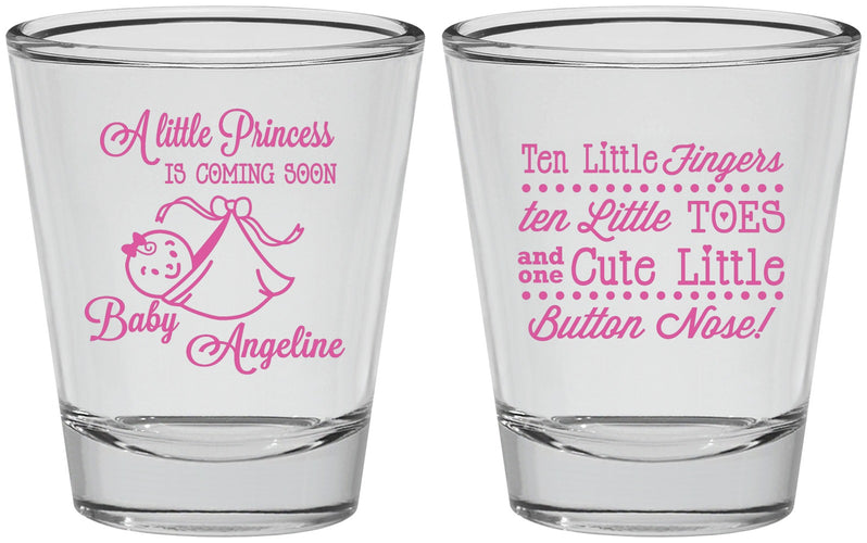 Personalized Baby Shower Shot Glasses - Little Princess | 90066