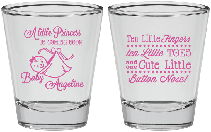 Personalized Baby Shower Shot Glasses - Little Princess | 90066