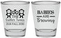 Personalized Baby Shower Shot Glasses - Twins Baby Monkeys | 90068