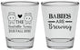 Personalized Baby Shower Shot Glasses - Twins Baby Hippos | 90069
