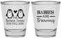 Personalized Baby Shower Shot Glasses - Twins Baby Penguins | 90070