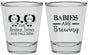 Personalized Baby Shower Shot Glasses - Twins Baby Elephant | 90071