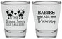 Personalized Baby Shower Shot Glasses - Twins Baby Cows | 90072