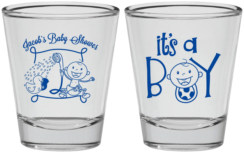 Personalized Baby Shower Shot Glasses - It’s A Boy | 90076