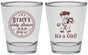 Personalized Baby Shower Shot Glasses - Horse It’s A Girl | 90077
