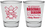 Personalized Baby Shower Shot Glasses - Baseball | 90090