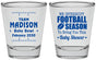Personalized Baby Shower Shot Glasses - Football | 90091