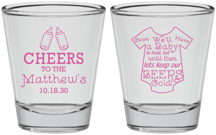Personalized Baby Shower Shot Glasses - Bottle | 90094