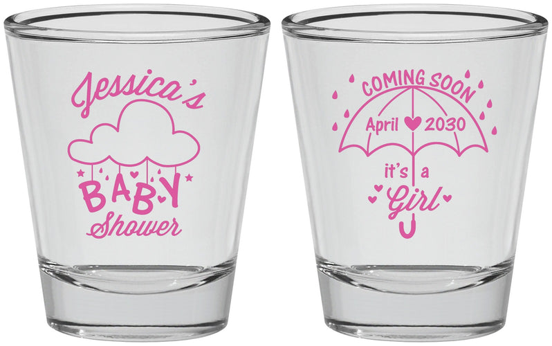 Personalized Baby Shower Shot Glasses - April Showers May Babies | 90099