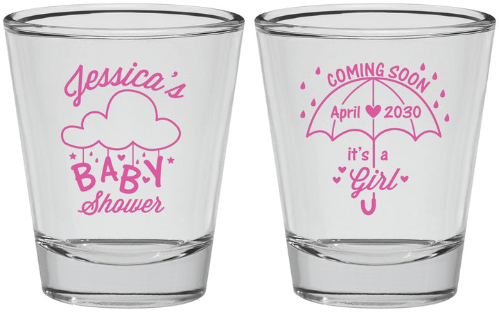 Personalized Baby Shower Shot Glasses - April Showers May Babies | 90099