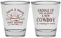 Personalized Baby Shower Shot Glasses - New Cowboy | 90104