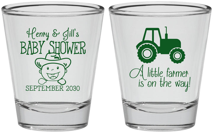 Personalized Baby Shower Shot Glasses - Little Farmer | 90108
