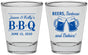 Personalized Baby Shower Shot Glasses - Beers Bbq Babies | 90111