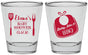 Personalized Baby Shower Shot Glasses - Beers Bbq Babies | 90114
