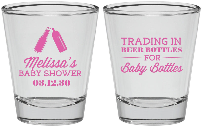 Personalized Baby Shower Shot Glasses - Bottles | 90115