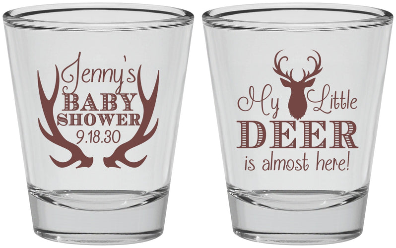 Personalized Baby Shower Shot Glasses - My Little Deer | 90124